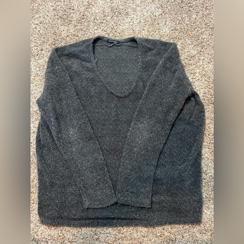 Papermoon Light Sweater Dark Grey Long Sleeve. No Tag SZ Med - Picture 8 of 11